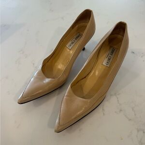 Jimmy Choo Vero Cuoio Beige/Black Heels
